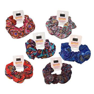 Hair Scrunchies Assorted Indig - Alperstein Designs