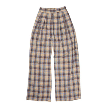 Plaid pants on a white background.