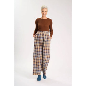 Plaid pants on a white background.