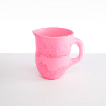 A pink resin jug.