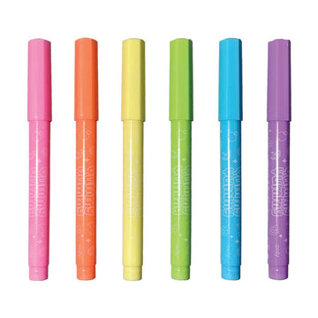 A set of six pastel highlighters in a white box with a cut out window. The heading 'Yummy Yummy' is on the front of the box.