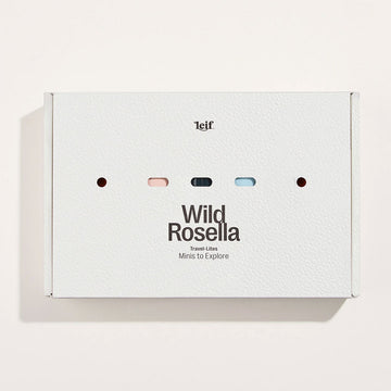A white box titled 'Wild Rosella' and five cut outs showing the coloured containers inside.