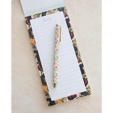 To-Do List pad with black cockatoos and banksia design on a white background.