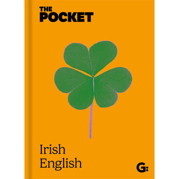 'The Pocket Iris English' book cover featuring an illustration of a clover on a yellow background.