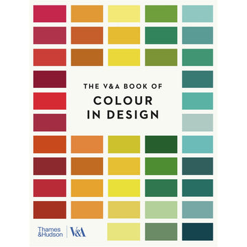 'The V&A Book of Colour in Design' book cover featuring colour swatches.