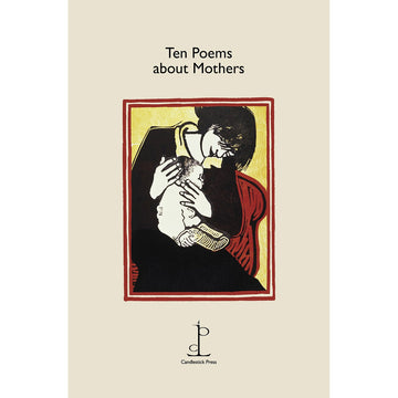 'Ten Poems About Mother's book cover featuring an illustration of a mother holding a baby in her lap.