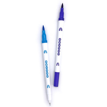 Double Rainbow 12 dual tip markers packaging with colorful markers and rainbow design.