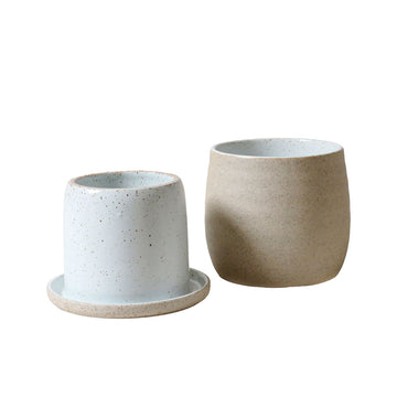 A ceramic butter bell.