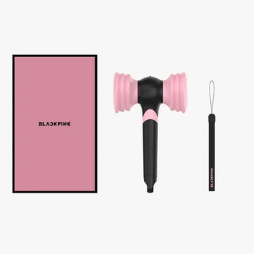 Black and Pink lightstick branded BLACKPINK.