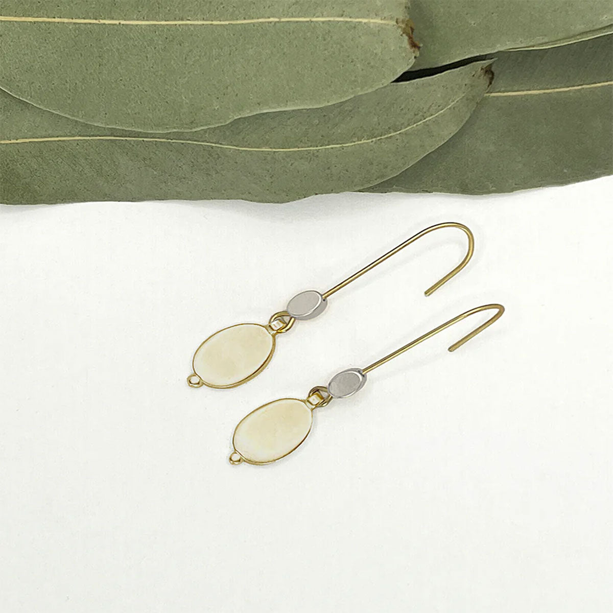 Tiny Gold Plated French Hooks Earrings