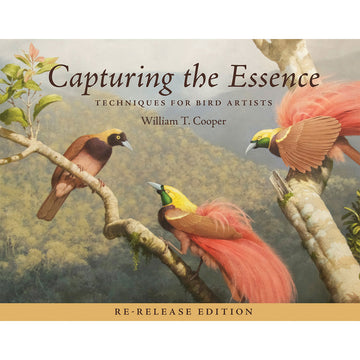 'Capturing the Essence' book cover featuring artwork of three birds in branches of a tree.