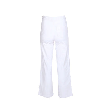 White pants on a white background.