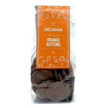 Stand Up Bag Milk Chocolate Orange Flavoured Pastilles 150g - Chocomama