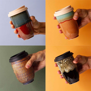 Travel Cup Large 480ml Assorted - Pottery for the Planet