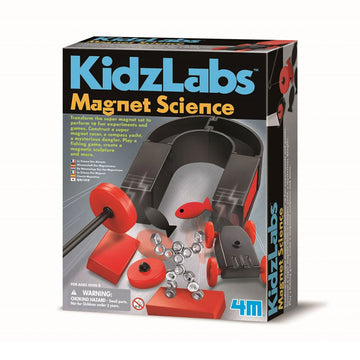 Box of Kidzlabs Magnet Science educational toy set on a white background.