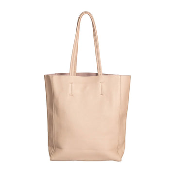 Front view of a light pink tote bag.