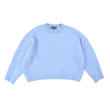 Light blue sweater on a white background.