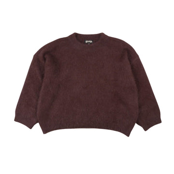 Brown sweater on a white background.