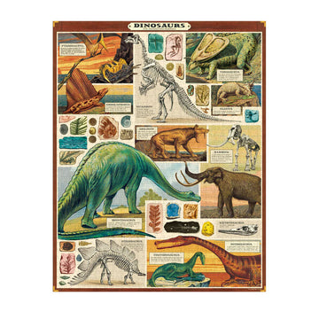  Cylindrical puzzle box with dinosaur illustrations on a white background