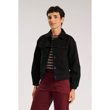 Black jacket on a white background.
