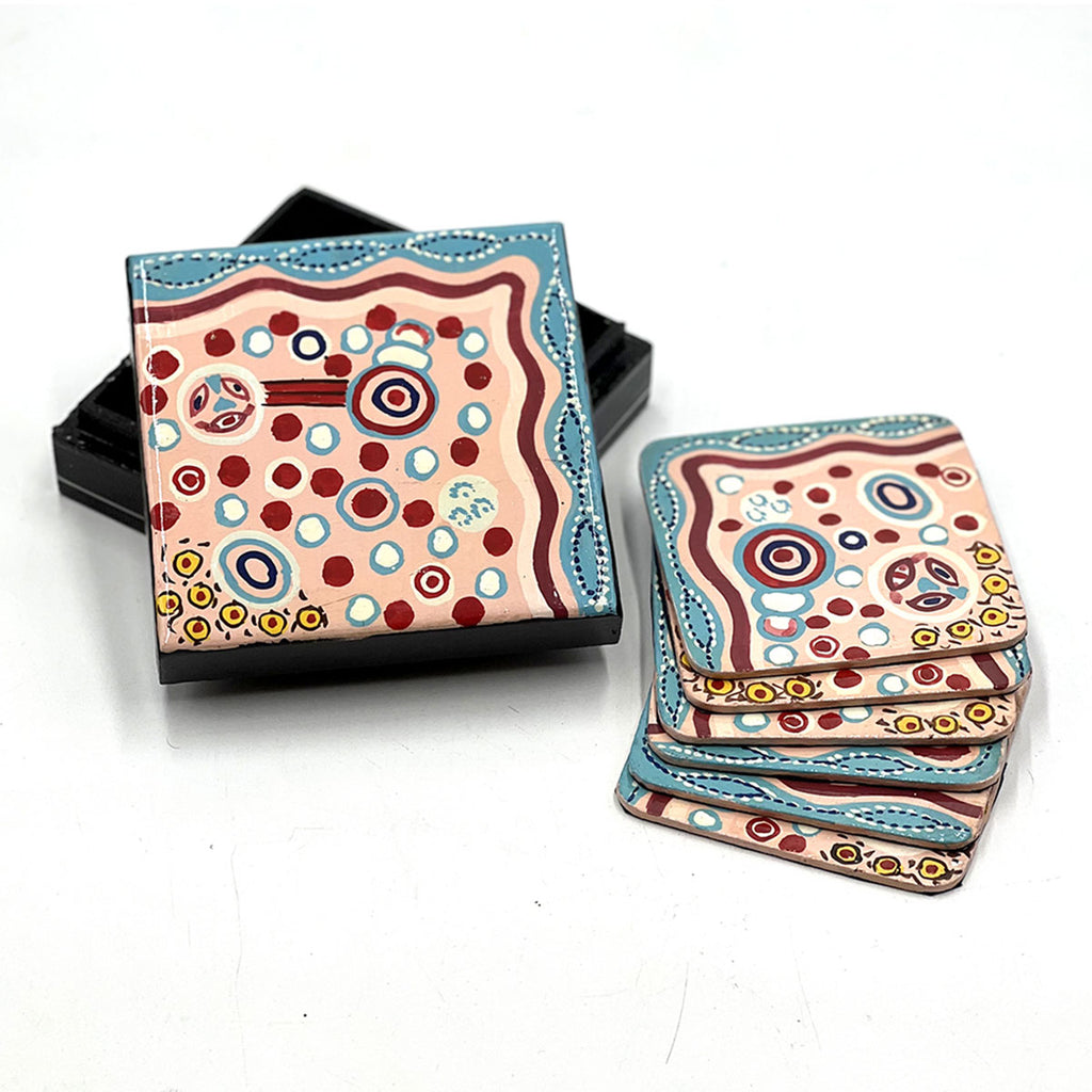 Coaster Set Andrea Mimpitja Adamson BAAD998 - Better World Arts ...