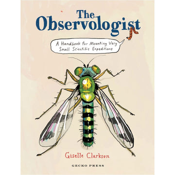 Book cover of 'The Observologist' with a cartoon fly illustration on a beige background.