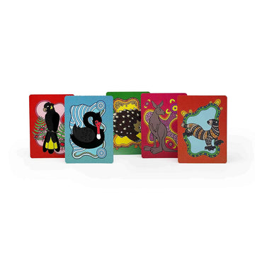 Stack of children's card game titled 'Animal Snap' on a white background.