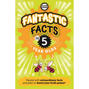 'Fantastic Facts for 5 Year Olds' book cover featuring an illustration of two pink bees dancing.