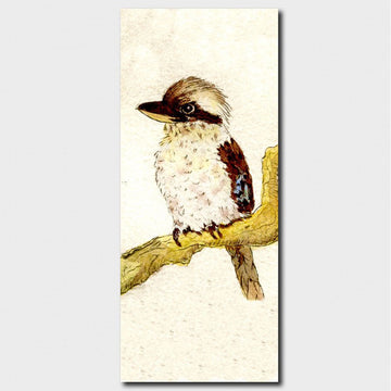 A bookmark illustrated with a kookaburra.