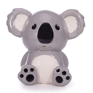 A box titled 'Koala Bank' with a photo of a ceramic koala shaped money bank.