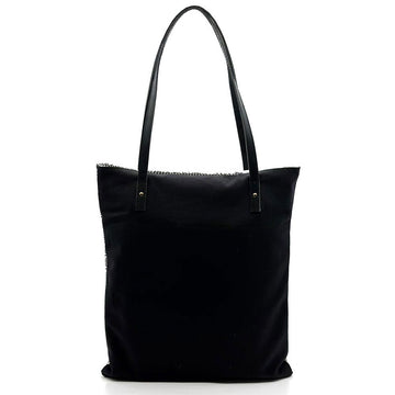 Front view of a tote bag printed with artwork by Cedric Varcoe in shades of red and yellow.