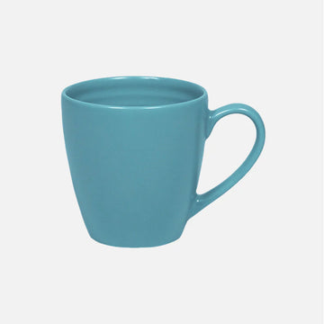 Blue mug on a white background.