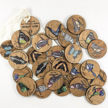 Memory Game Birds and Butterflies - Buttonworks