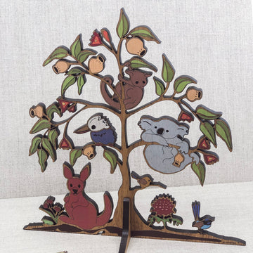 Trivet Wooden Tree Australian Wildlife - Buttonworks