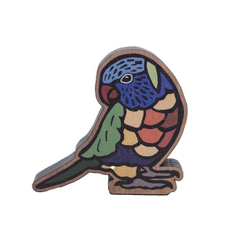 Figurine Wooden Lorikeet - Buttonworks