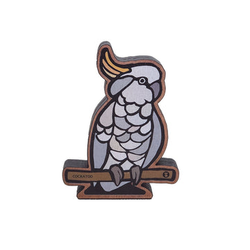 Figurine Wooden Cockatoo - Buttonworks