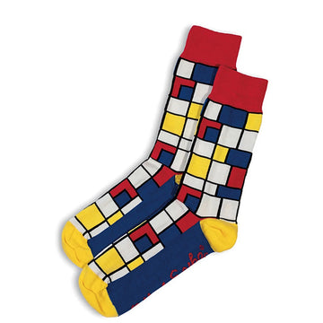 Socks Mondriano Red/Blue 2-8 - Otto and Spike