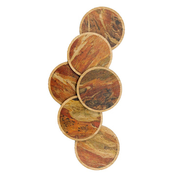 Coasters Gum Bark Set of 6 - Buttonworks