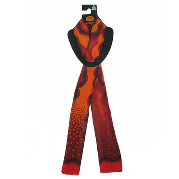 Scarf Peggy Napaljarri Bush Roots Red - Outstations