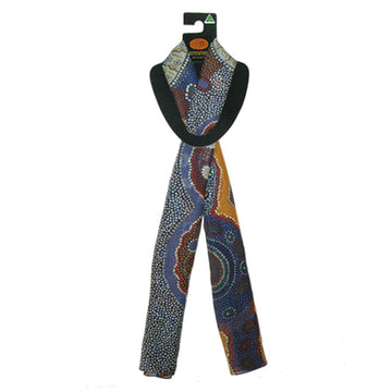 Scarf Norman Cox Kanga Story Rust - Outstations