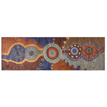 Scarf Norman Cox Kanga Story Rust - Outstations