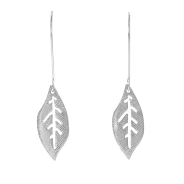 Earrings Leaf Silver - Bec Stern