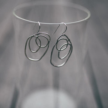 Earrings Swirl Silver - Bec Stern