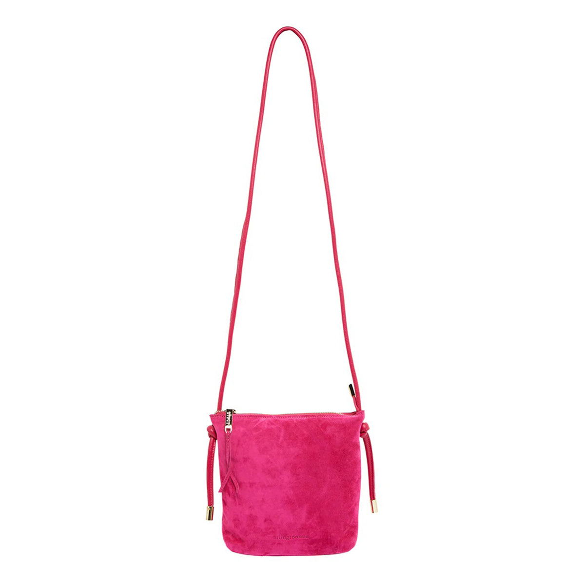 Pink suede crossbody bag shop