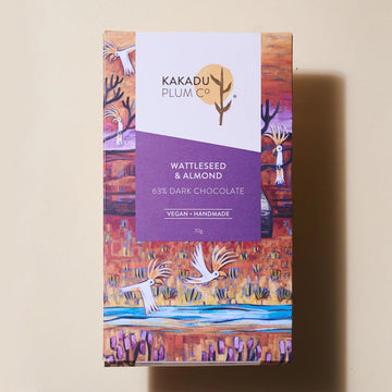 Chocolate Wattle Seed and Almond Dark Chocolate - Kakadu Plum Co.