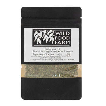 Black packet with a clear window showing the product inside.