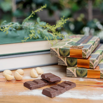 Chocolate Macadamia & Lemon Myrtle Milk 70g - Jasper & Myrtle