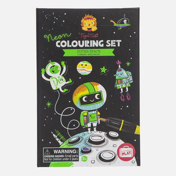 Neon Colouring Set Outer Space - Tiger Tribe