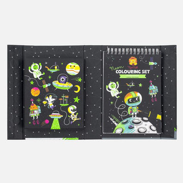 Neon Colouring Set Outer Space - Tiger Tribe