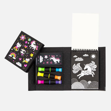 Neon Colouring Set Unicorn and Friends - Tiger Tribe